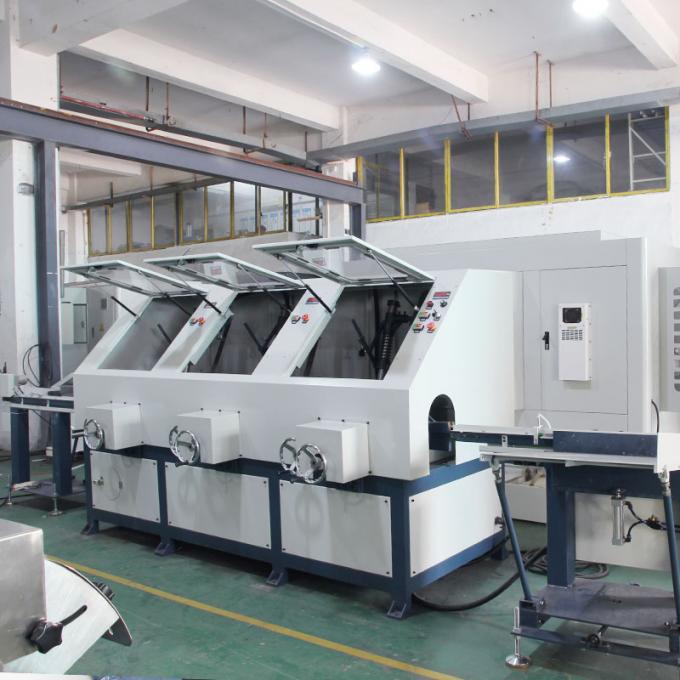 4 baş kare paslanmaz çelik boru cilalama makinesi yüksek verimlilik 6