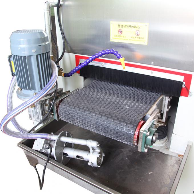 400mmRR Metal ıslak düz yüzey öğütme makinesi Geniş kemer Sander ıslak cilalama makinesi Metal için bitirme bitirme makinesi 8