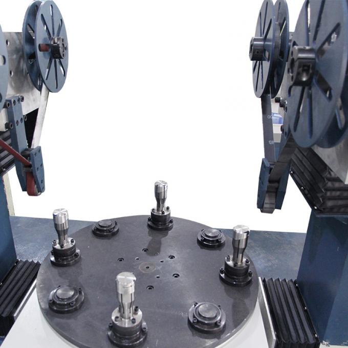 No.4 Dış Kapak Metal Endüstriyel Çift Başlı Sabunlama Disk Poliş Makinesi Çelik Tel için Tel Çekim Makinesi 6