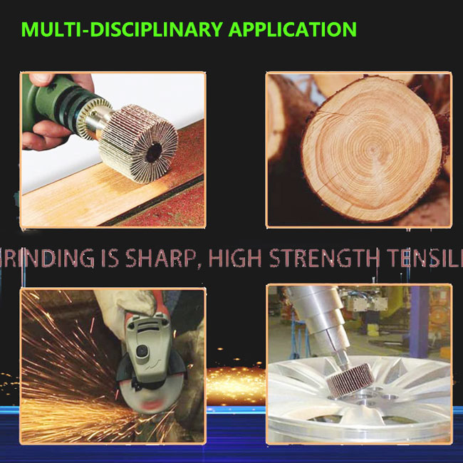 Pürüzsüzleştirme 60/80/120/240 Kırılgan Alüminyum Oksit Flap Wheel For Polishing Grinding 10