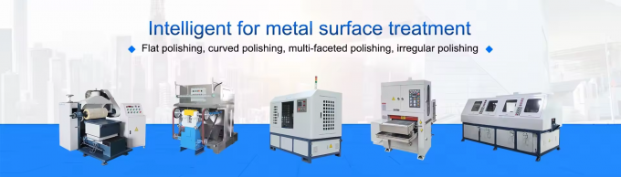 8k Ayna Saç Çizgisi Tel Çekme Son İşlem Otomatik Metal Boru / Tüp Kare / Yuvarlak Yüzey Son İşlem İçin Parlatma Makinesi 0