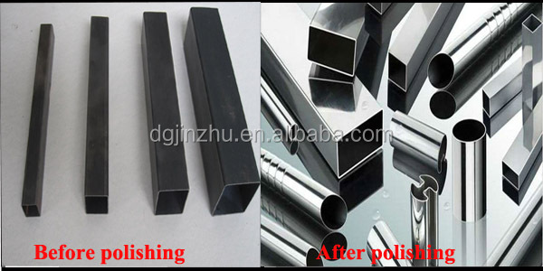 8k Ayna Saç Çizgisi Tel Çekme Son İşlem Otomatik Metal Boru / Tüp Kare / Yuvarlak Yüzey Son İşlem İçin Parlatma Makinesi 10