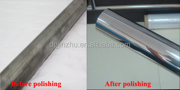 8k Ayna Saç Çizgisi Tel Çekme Son İşlem Otomatik Metal Boru / Tüp Kare / Yuvarlak Yüzey Son İşlem İçin Parlatma Makinesi 9