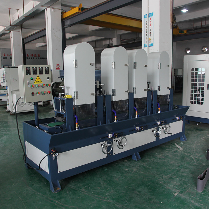 150mm Düz yüzeylerin taşlanması için otomatik makine bitirme işlemleri Taşlama saten cilalama çapak alma