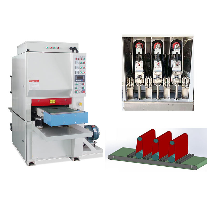 Döner Motor Gücü 5.5KW Metal Sander Makinesi 150mm 400mm Maksimum Çalışma Genişi