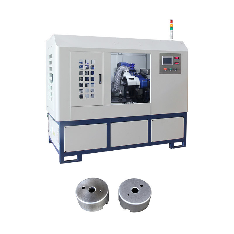 Metal Silindrik Otomatik Metal Dört İstasyonlu Disk Cnc ayna Cnc Araç Döşeme Paslanmaz Çelik Elektrikli Poliş Makinesi
