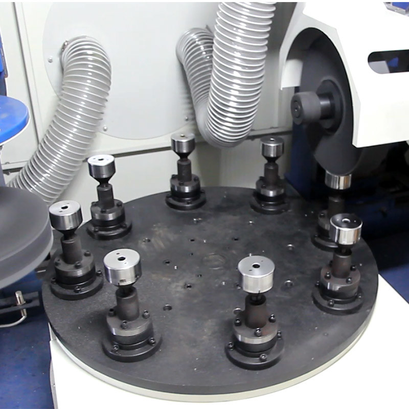 Metal Silindrik Otomatik Metal Dört İstasyonlu Disk Cnc ayna Cnc Araç Döşeme Paslanmaz Çelik Elektrikli Poliş Makinesi