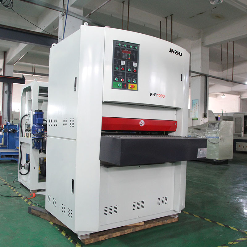 Dayanıklı Yüksek Verimlilik Kuru Düzeltme Rr1000mm Metal Parçalar Yüzey Deburring Sheet Metal Buffing Metal için çizim makinesi