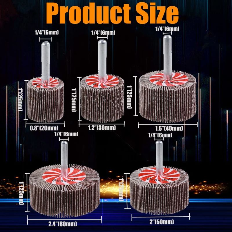 60/80/120/240 Kırılgan Flap Wheel Alüminyum oksit cilalama ve öğütme için