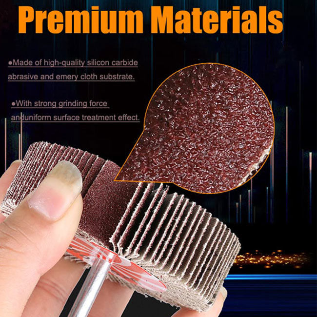 Pürüzsüzleştirme 60/80/120/240 Kırılgan Alüminyum Oksit Flap Wheel For Polishing Grinding