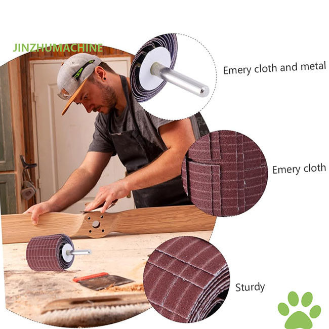 Dayanıklı Zımpara Bezli Kapaklı Taş 250*50 Mm 240 Kum Aşındırıcı Tel Kapaklı Taş Taşlama Parlatma İçin