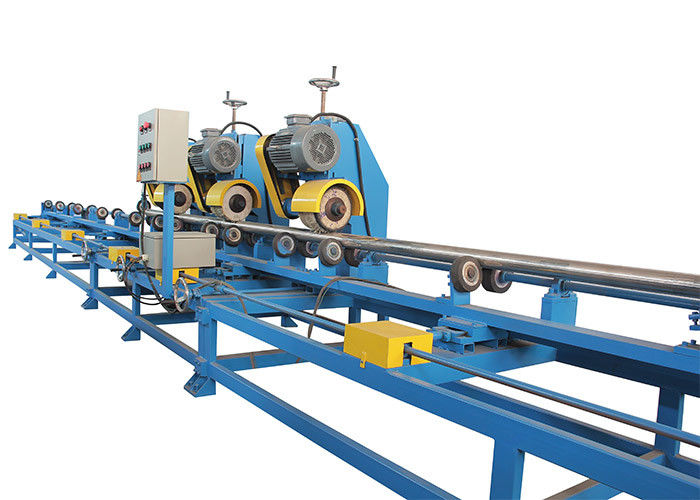 Büyük Çaplı Metal Boru Parlatma Makinesi 0–6 M/Dk Giriş Hızı Emniyetli Çalışma