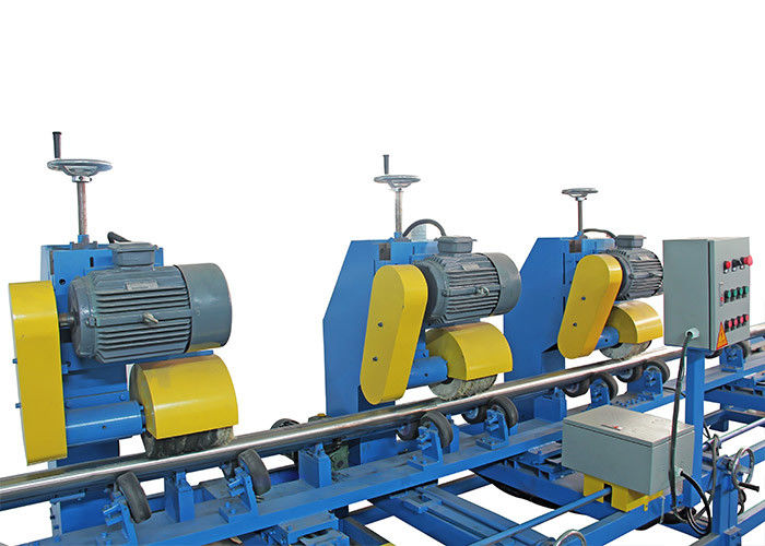 Büyük Çaplı Metal Boru Parlatma Makinesi 0–6 M/Dk Giriş Hızı Emniyetli Çalışma