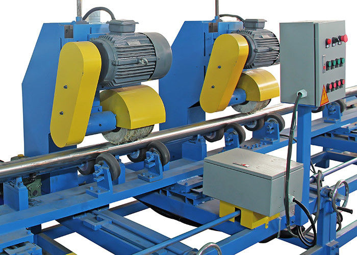 Büyük Çaplı Metal Boru Parlatma Makinesi 0–6 M/Dk Giriş Hızı Emniyetli Çalışma