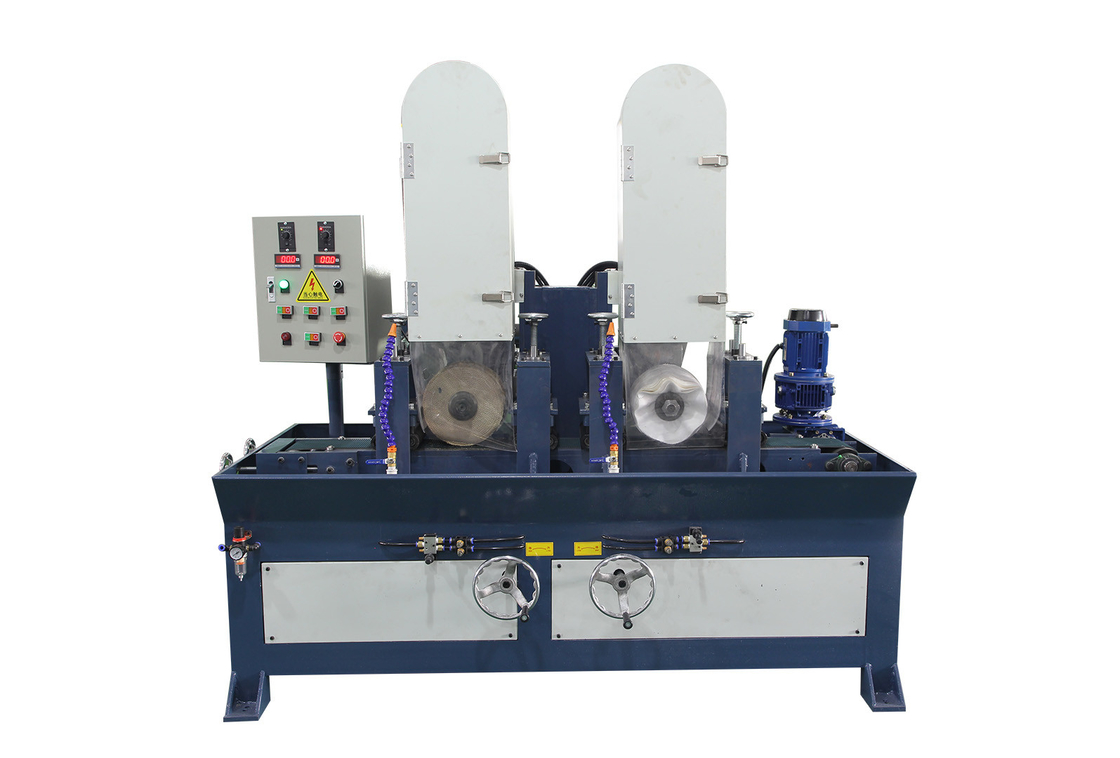 Metal paslanmaz çelik kilit paneli 150mm genişliğinde 2 taşlama kafası su zımparası metal bantlı zımpara makinesi